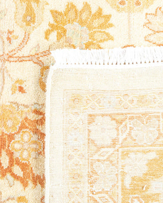 Traditional Mogul Ivory Wool Runner 8' 2" x 15' 1" - Solo Rugs
