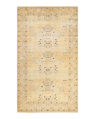 Traditional Mogul Ivory Wool Runner 8' 1" x 14' 2" - Solo Rugs