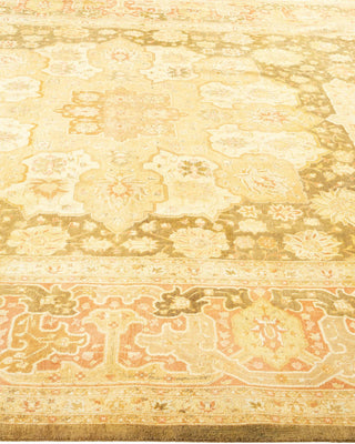 Traditional Mogul Green Wool Runner 8' 1" x 13' 8" - Solo Rugs