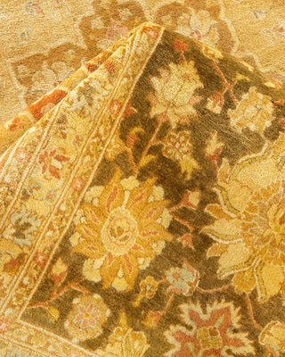 Traditional Mogul Green Wool Runner 8' 1" x 13' 8" - Solo Rugs