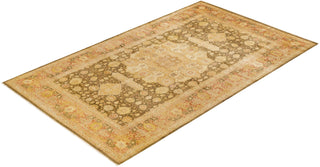 Traditional Mogul Green Wool Runner 8' 1" x 13' 8" - Solo Rugs