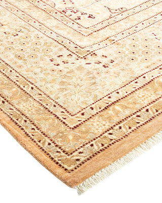 Traditional Mogul Beige Wool Runner 8' 3" x 13' 4" - Solo Rugs