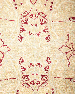 Traditional Mogul Beige Wool Runner 8' 3" x 13' 4" - Solo Rugs