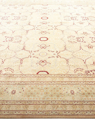 Traditional Mogul Beige Wool Runner 8' 3" x 13' 4" - Solo Rugs