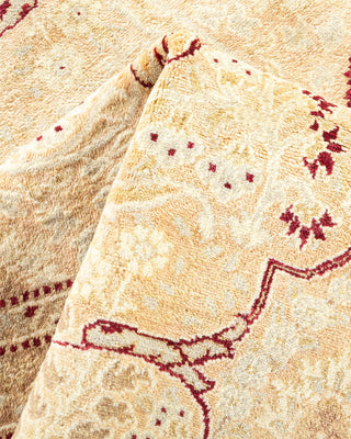 Traditional Mogul Beige Wool Runner 8' 3" x 13' 4" - Solo Rugs