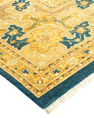 Traditional Mogul Blue Wool Area Rug 8' 0" x 12' 10" - Solo Rugs