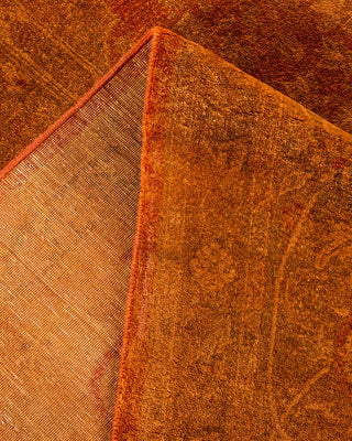 Contemporary Fine Vibrance Orange Wool Area Rug 8' 2" x 10' 5" - Solo Rugs