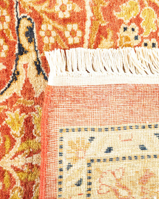 Traditional Mogul Orange Wool Area Rug 8' 3" x 9' 8" - Solo Rugs