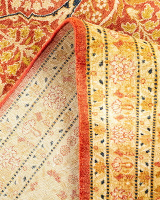 Traditional Mogul Orange Wool Area Rug 8' 3" x 9' 8" - Solo Rugs