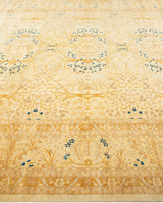 Traditional Mogul Ivory Wool Area Rug 8' 2" x 10' 1" - Solo Rugs