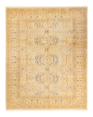 Traditional Mogul Ivory Wool Area Rug 8' 2" x 10' 1" - Solo Rugs