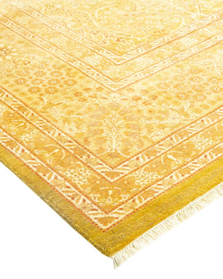Traditional Mogul Green Wool Area Rug 8' 3" x 10' 4" - Solo Rugs
