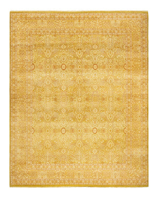 Traditional Mogul Green Wool Area Rug 8' 3" x 10' 4" - Solo Rugs