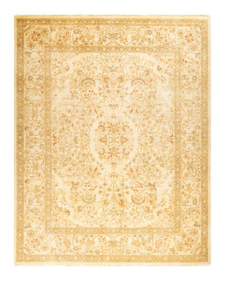 Traditional Mogul Ivory Wool Area Rug 8' 1" x 10' 4" - Solo Rugs