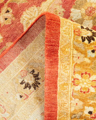 Traditional Mogul Orange Wool Area Rug 8' 3" x 10' 2" - Solo Rugs