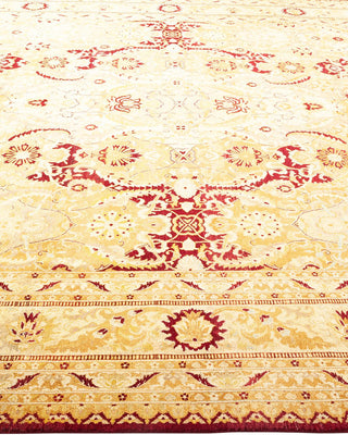 Traditional Mogul Red Wool Area Rug 8' 3" x 10' 3" - Solo Rugs
