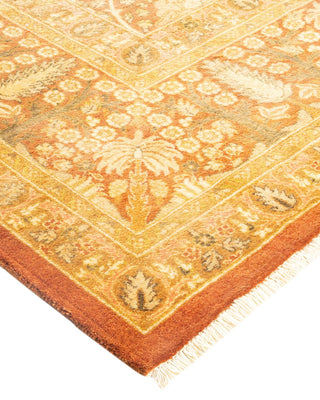 Traditional Mogul Brown Wool Area Rug 8' 2" x 10' 4" - Solo Rugs