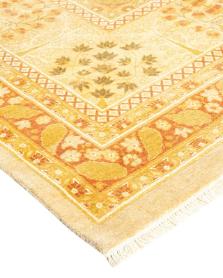Traditional Mogul Ivory Wool Area Rug 8' 2" x 10' 5" - Solo Rugs