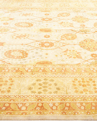 Traditional Mogul Ivory Wool Area Rug 8' 2" x 10' 5" - Solo Rugs