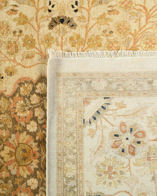 Traditional Mogul Ivory Wool Area Rug 8' 1" x 9' 10" - Solo Rugs