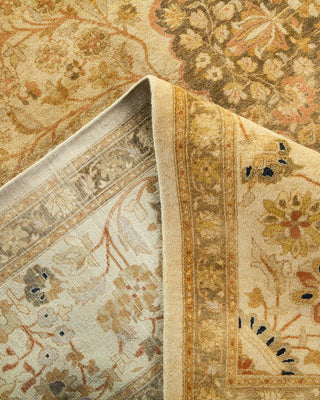 Traditional Mogul Ivory Wool Area Rug 8' 1" x 9' 10" - Solo Rugs