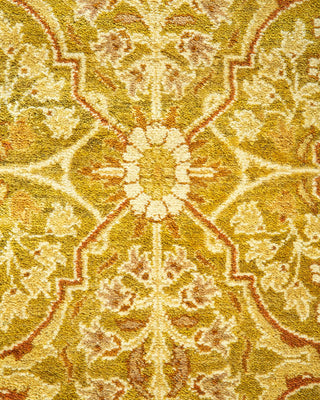 Traditional Mogul Green Wool Area Rug 10' 1" x 18' 0" - Solo Rugs