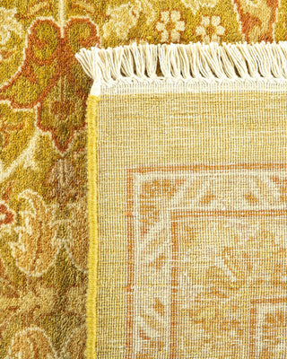 Traditional Mogul Green Wool Area Rug 10' 1" x 18' 0" - Solo Rugs