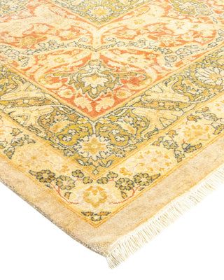Traditional Mogul Ivory Wool Area Rug 8' 3" x 10' 3" - Solo Rugs