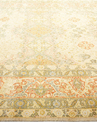 Traditional Mogul Ivory Wool Area Rug 8' 3" x 10' 3" - Solo Rugs