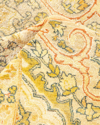 Traditional Mogul Ivory Wool Area Rug 8' 3" x 10' 3" - Solo Rugs