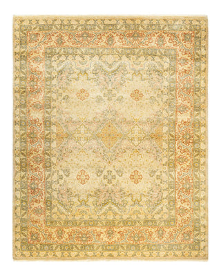 Traditional Mogul Ivory Wool Area Rug 8' 3" x 10' 3" - Solo Rugs
