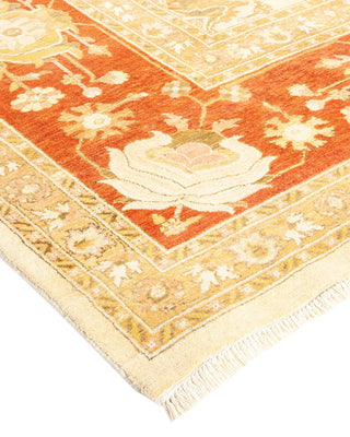 Traditional Mogul Ivory Wool Area Rug 8' 2" x 10' 5" - Solo Rugs