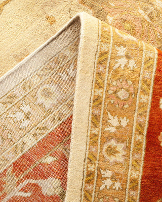 Traditional Mogul Ivory Wool Area Rug 8' 2" x 10' 5" - Solo Rugs
