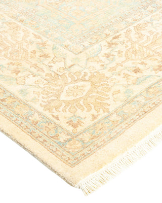 Traditional Mogul Ivory Wool Area Rug 8' 2" x 10' 1" - Solo Rugs
