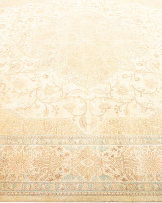 Traditional Mogul Ivory Wool Area Rug 8' 2" x 10' 1" - Solo Rugs
