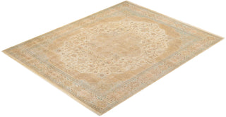 Traditional Mogul Ivory Wool Area Rug 8' 2" x 10' 1" - Solo Rugs