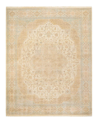 Traditional Mogul Ivory Wool Area Rug 8' 2" x 10' 1" - Solo Rugs
