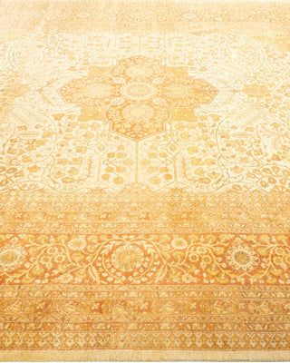 Traditional Mogul Ivory Wool Area Rug 8' 0" x 10' 2" - Solo Rugs