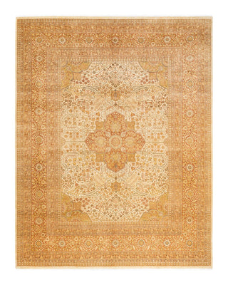 Traditional Mogul Ivory Wool Area Rug 8' 0" x 10' 2" - Solo Rugs