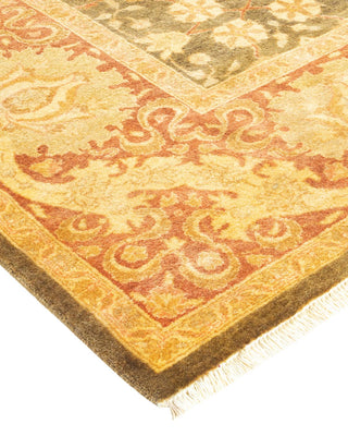 Traditional Mogul Green Wool Runner 6' 1" x 12' 0" - Solo Rugs