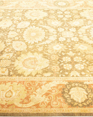 Traditional Mogul Green Wool Runner 6' 1" x 12' 0" - Solo Rugs