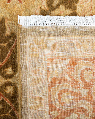 Traditional Mogul Green Wool Area Rug 6' 3" x 8' 8" - Solo Rugs