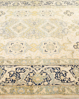 Traditional Mogul Ivory Wool Runner 6' 1" x 11' 5" - Solo Rugs