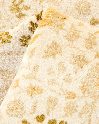 Traditional Mogul Ivory Wool Area Rug 6' 3" x 8' 10" - Solo Rugs