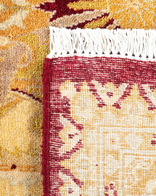 Traditional Mogul Red Wool Area Rug 6' 2" x 9' 1" - Solo Rugs