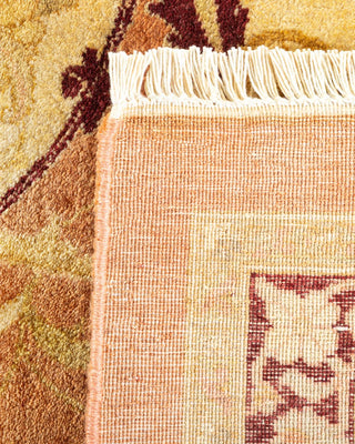 Traditional Mogul Brown Wool Area Rug 10' 2" x 13' 8" - Solo Rugs