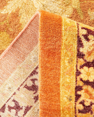 Traditional Mogul Brown Wool Area Rug 10' 2" x 13' 8" - Solo Rugs