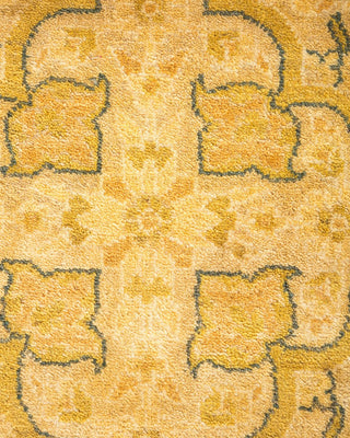 Traditional Mogul Ivory Wool Area Rug 9' 3" x 18' 7" - Solo Rugs