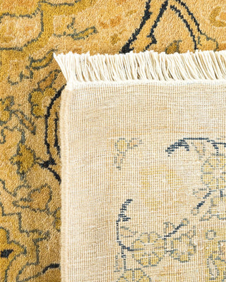 Traditional Mogul Ivory Wool Area Rug 9' 3" x 18' 7" - Solo Rugs