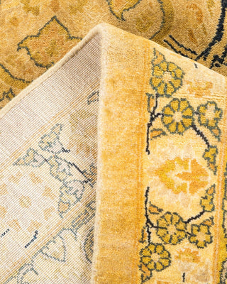 Traditional Mogul Ivory Wool Area Rug 9' 3" x 18' 7" - Solo Rugs